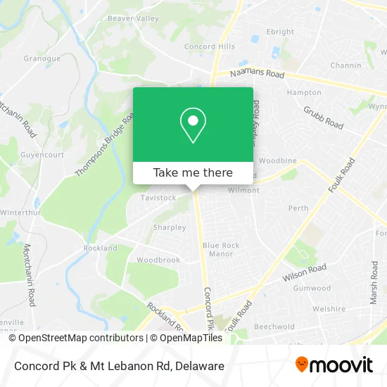 Concord Pk & Mt Lebanon Rd map