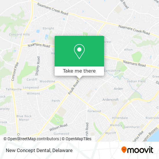 Mapa de New Concept Dental