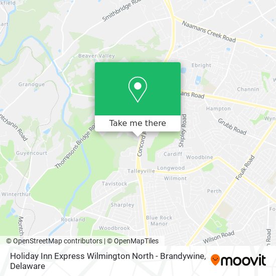 Mapa de Holiday Inn Express Wilmington North - Brandywine