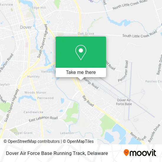 Dover Air Force Base Running Track map