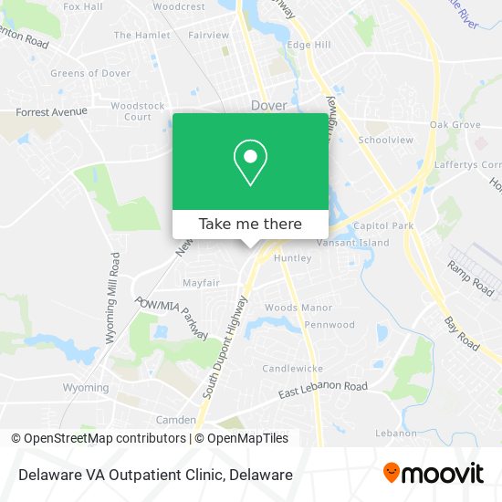 Delaware VA Outpatient Clinic map