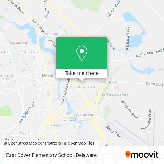 East Dover Elementary School map