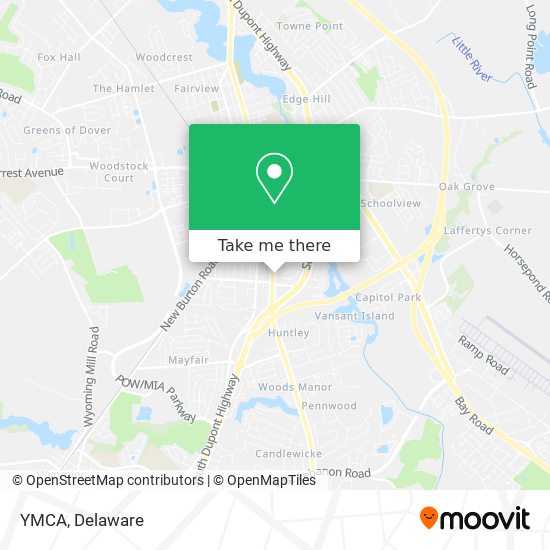 YMCA map