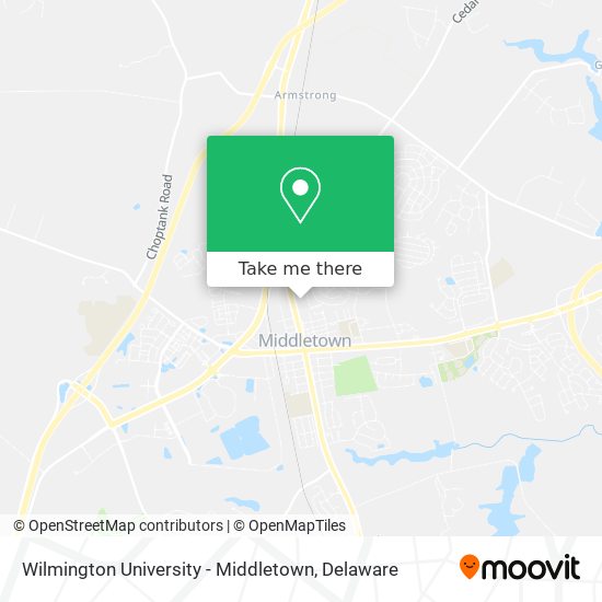 Mapa de Wilmington University - Middletown