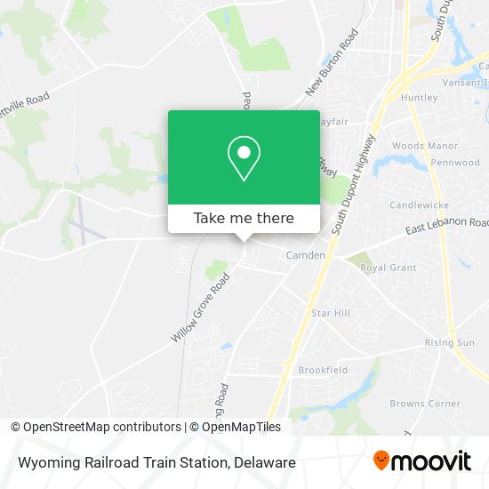 Wyoming Railroad Train Station map