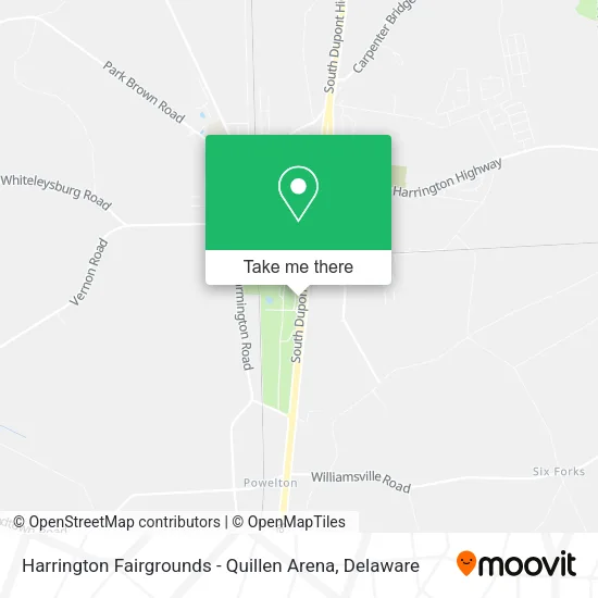 Harrington Fairgrounds - Quillen Arena map