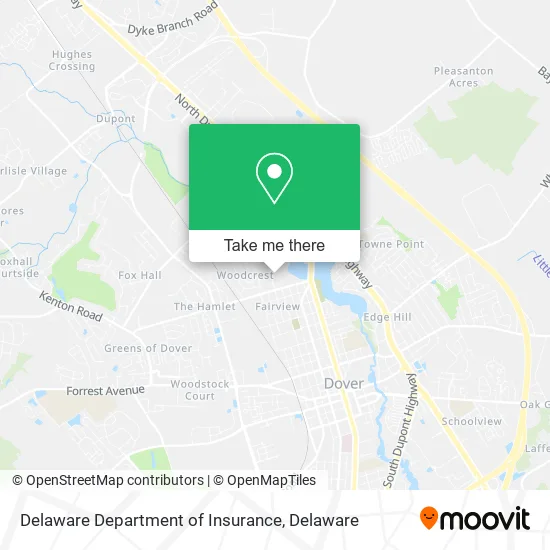 Delaware Department of Insurance map