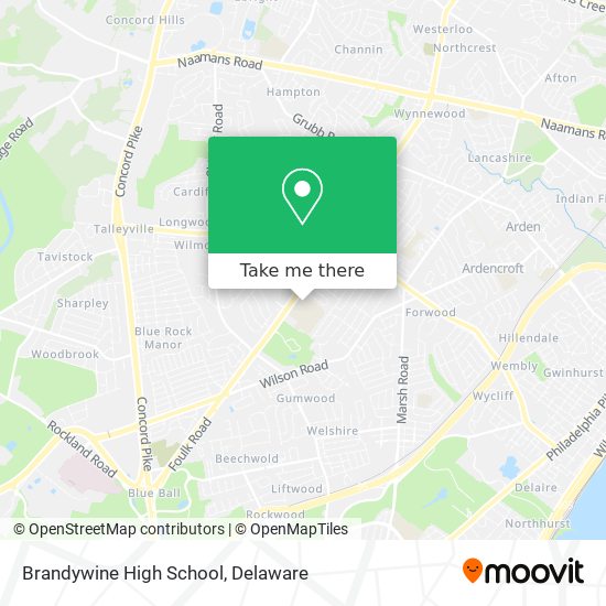 Mapa de Brandywine High School