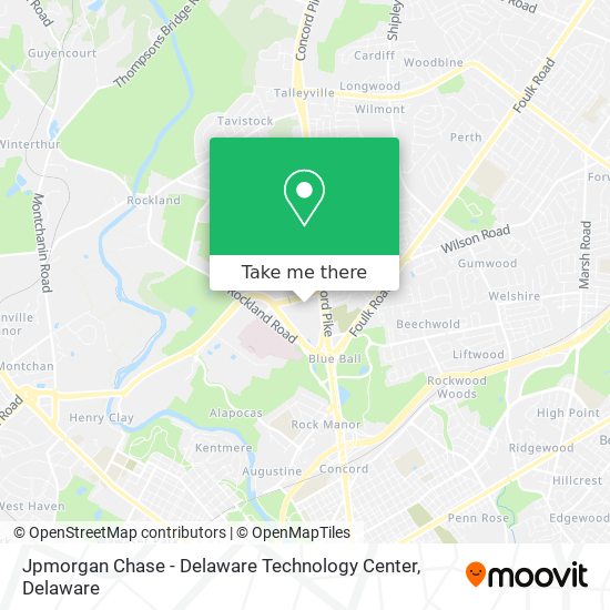 Mapa de Jpmorgan Chase - Delaware Technology Center