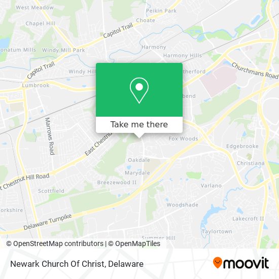 Mapa de Newark Church Of Christ