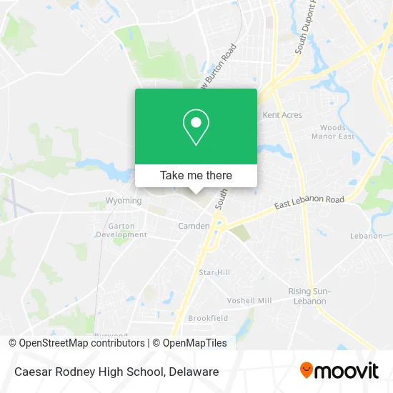 Caesar Rodney High School map