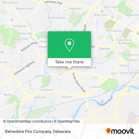 Belvedere Fire Company map