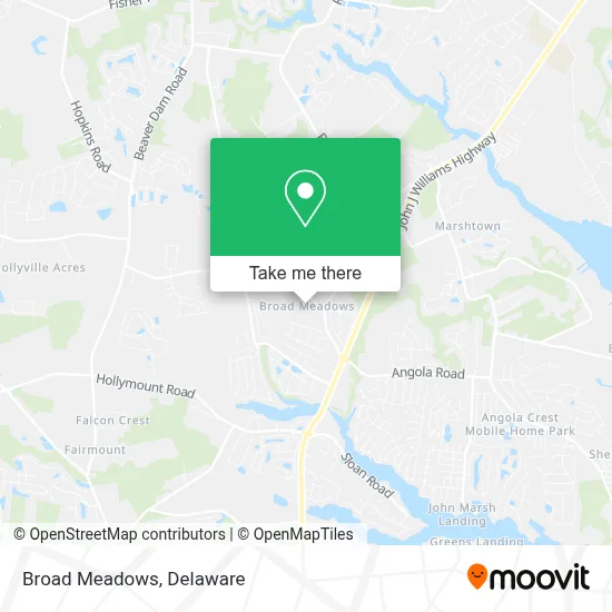 Broad Meadows map