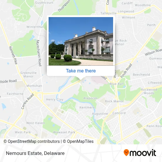 Nemours Estate map