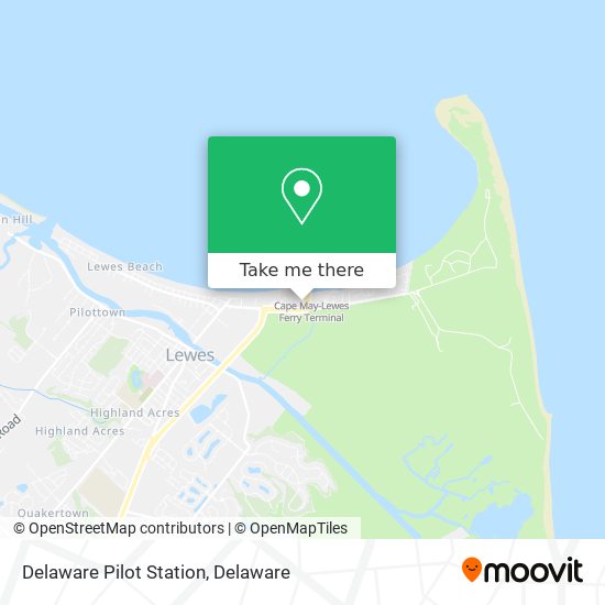 Delaware Pilot Station map