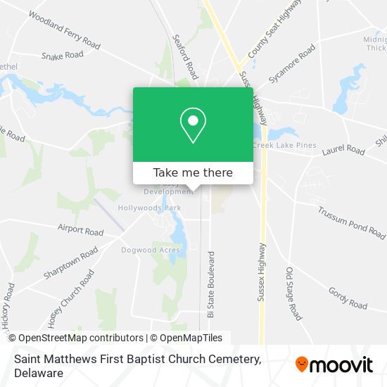 Saint Matthews First Baptist Church Cemetery map