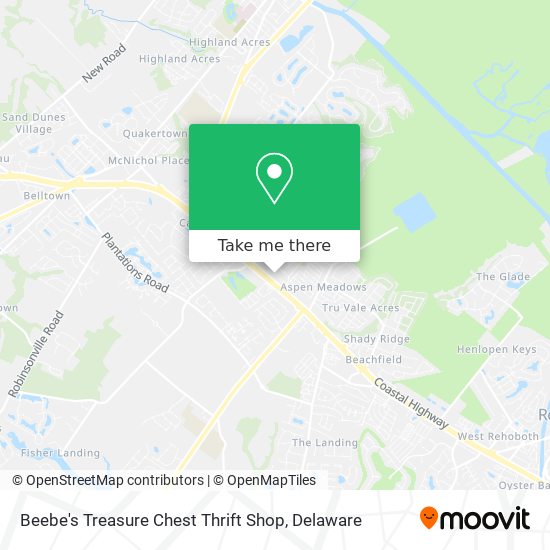 Beebe's Treasure Chest Thrift Shop map