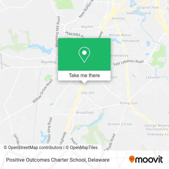 Positive Outcomes Charter School map