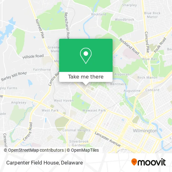 Carpenter Field House map