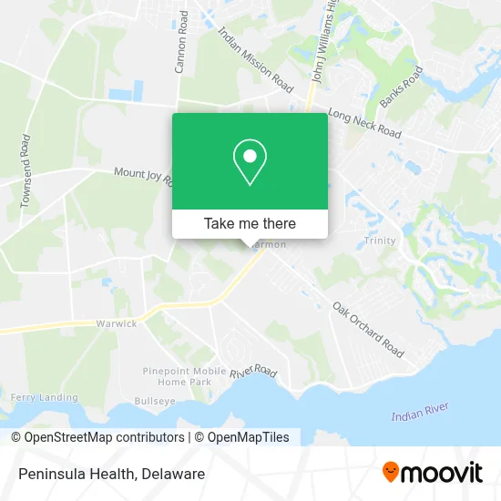 Peninsula Health map