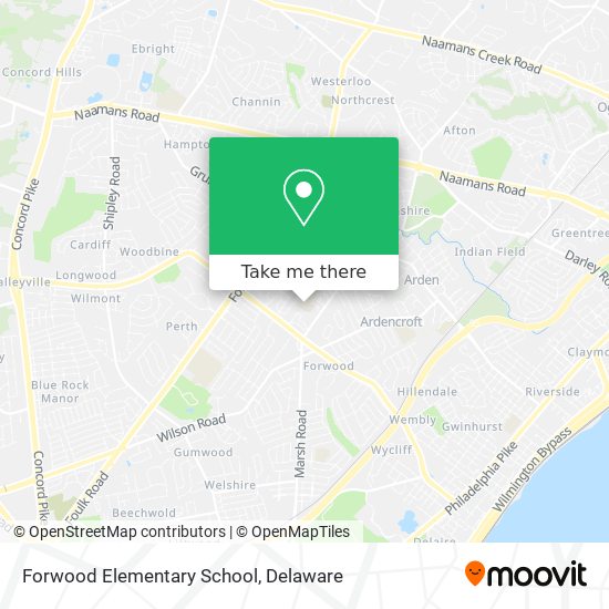 Forwood Elementary School map