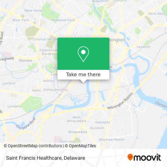 Saint Francis Healthcare map