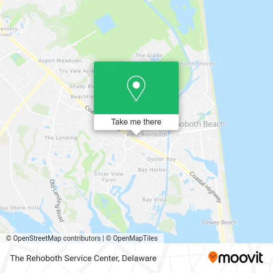 The Rehoboth Service Center map