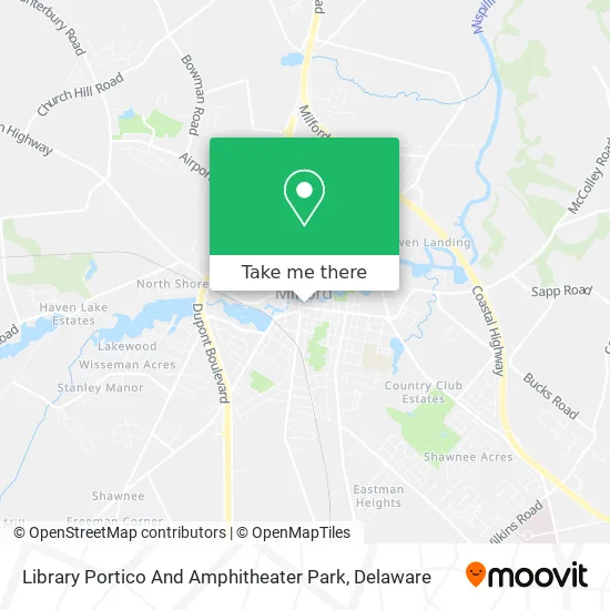 Library Portico And Amphitheater Park map