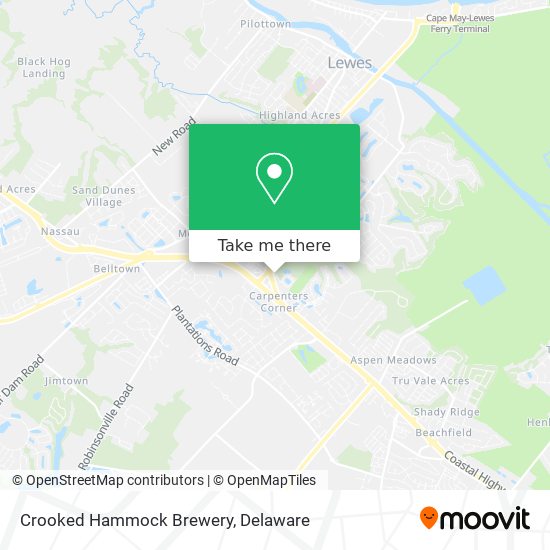 Crooked Hammock Brewery map