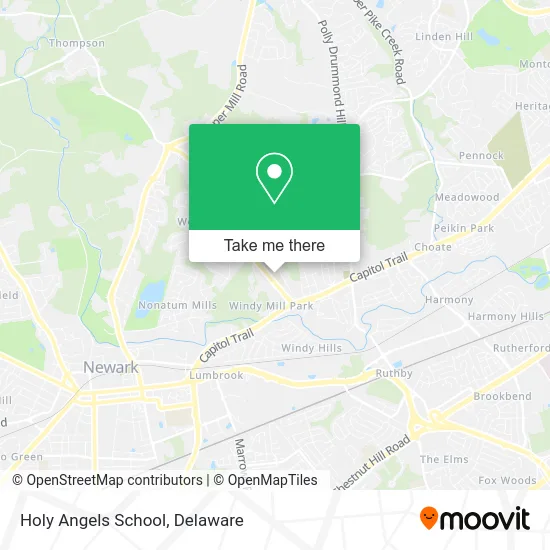 Holy Angels School map
