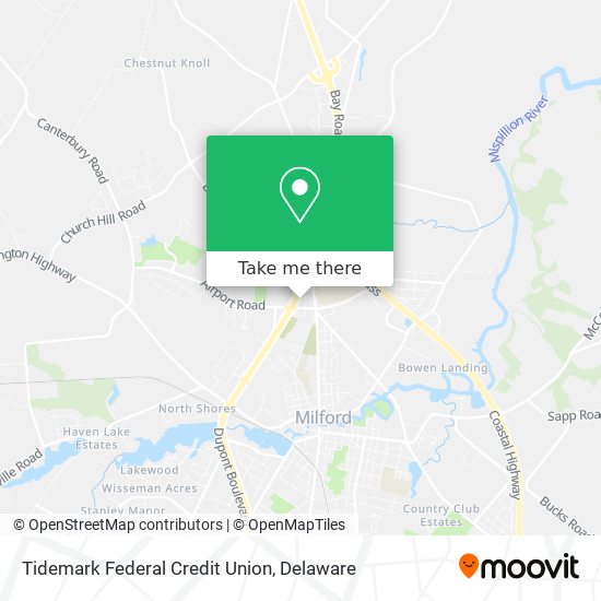 Tidemark Federal Credit Union map
