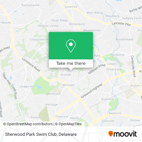 Sherwood Park Swim Club map