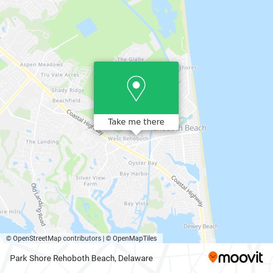 Park Shore Rehoboth Beach map