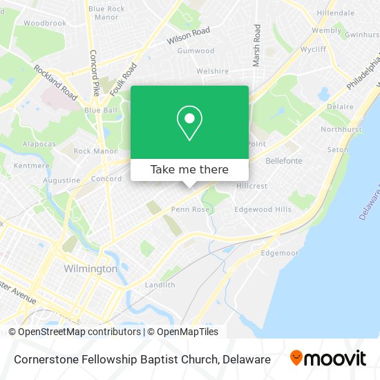 Mapa de Cornerstone Fellowship Baptist Church