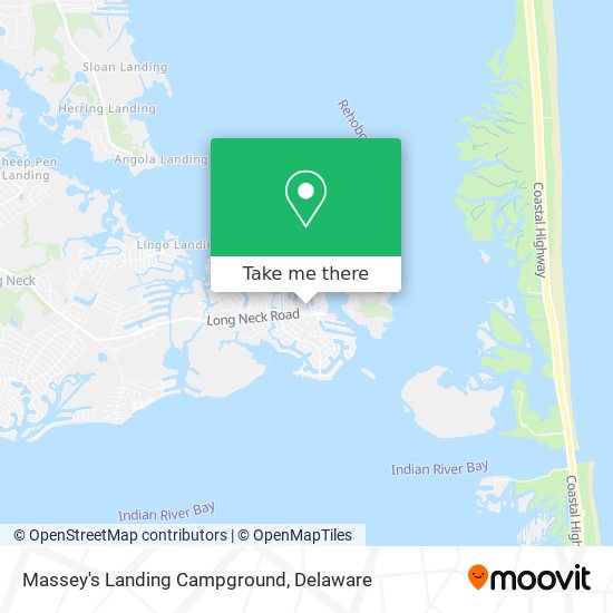 Massey's Landing Campground map