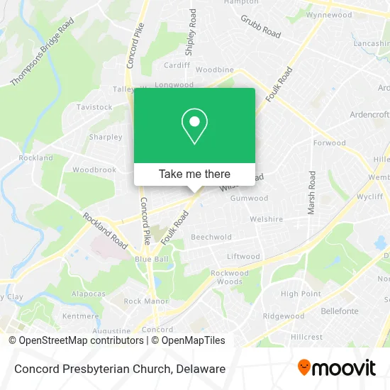 Concord Presbyterian Church map