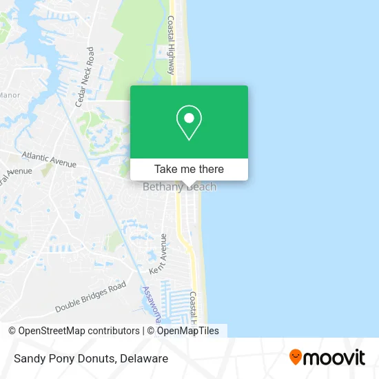 Sandy Pony Donuts map