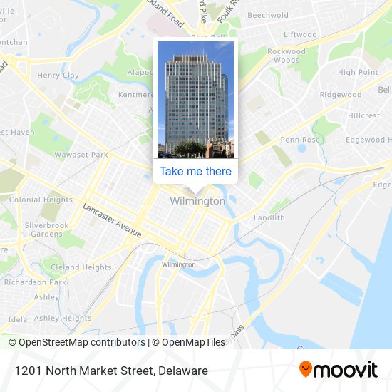 Mapa de 1201 North Market Street