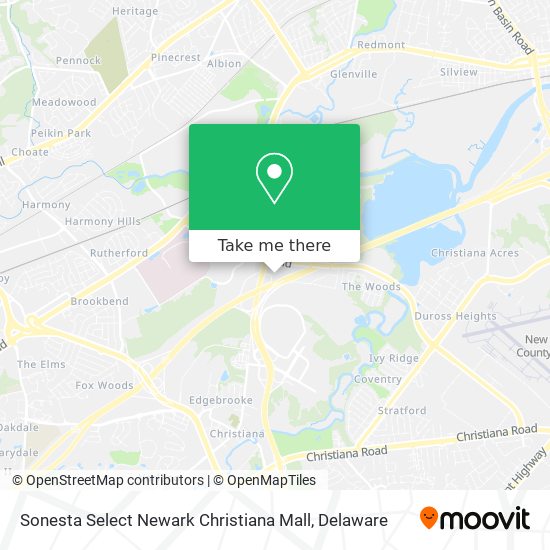 Sonesta Select Newark Christiana Mall map