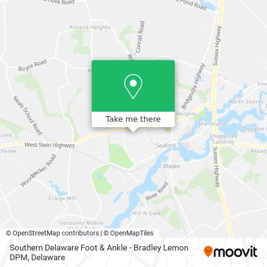 Mapa de Southern Delaware Foot & Ankle - Bradley Lemon DPM