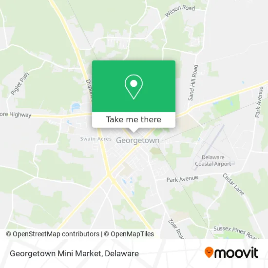 Georgetown Mini Market map