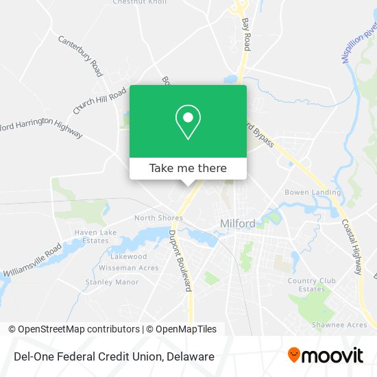 Mapa de Del-One Federal Credit Union