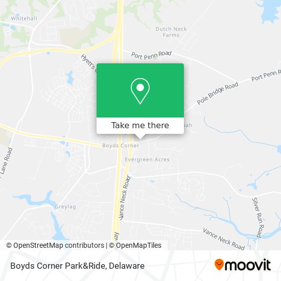 Mapa de Boyds Corner Park&Ride