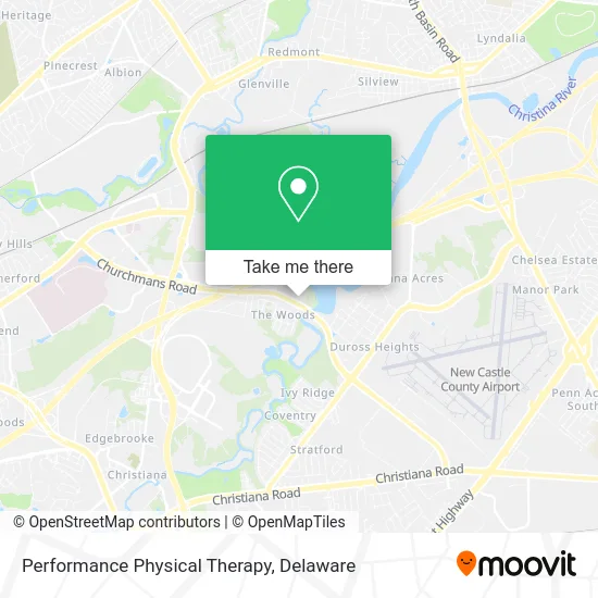 Performance Physical Therapy map