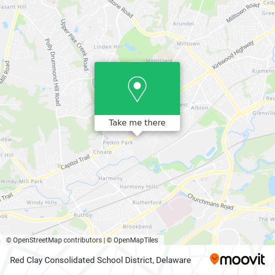 Red Clay Consolidated School District map