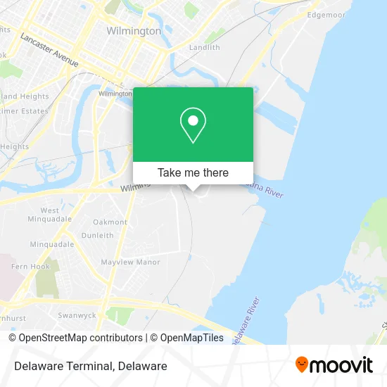 Delaware Terminal map