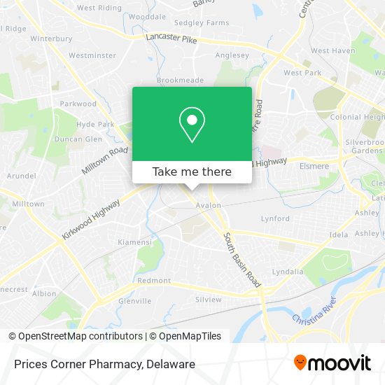 Prices Corner Pharmacy map