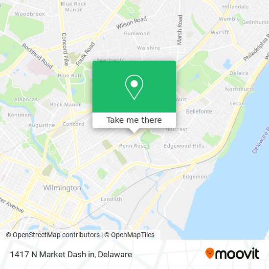 1417 N Market Dash in map