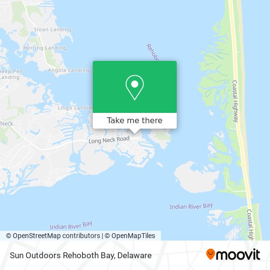 Sun Outdoors Rehoboth Bay map