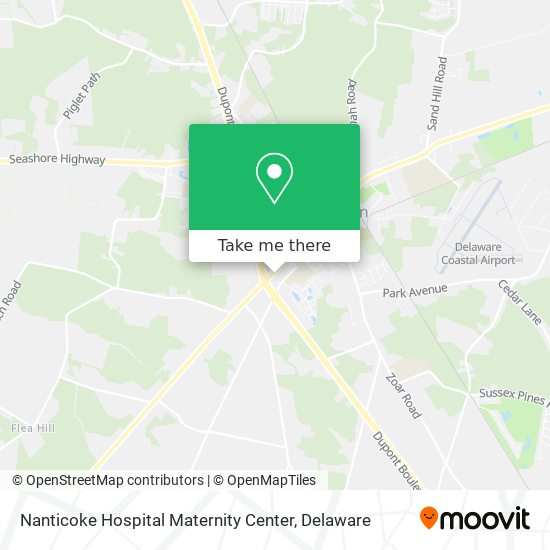 Nanticoke Hospital Maternity Center map